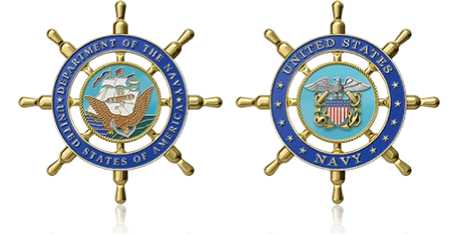 Custom Pitch and Rudder Navy Coins Custom Pitch and Rudder Navy Coins