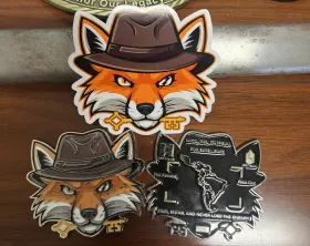 Foxes Custom Shaped Coins