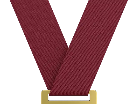 Burgundy Red Medal Ribbon