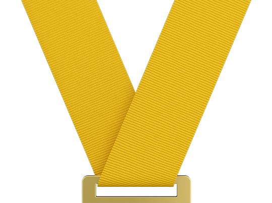 Golden Yellow Medal Ribbon