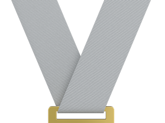 Light Gray Medal Ribbon
