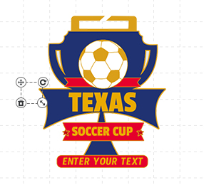 Custom Texas Soccer Cup Medals
