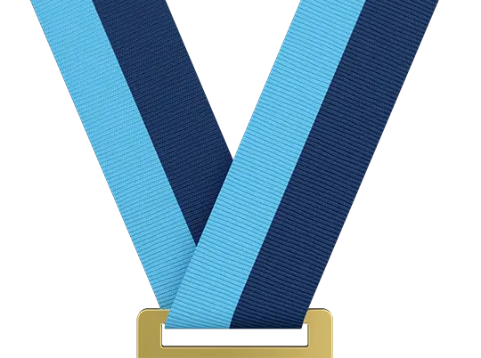 Light Blue & Navy Blue Medal Ribbon Light Blue & Navy Blue Medal Ribbon