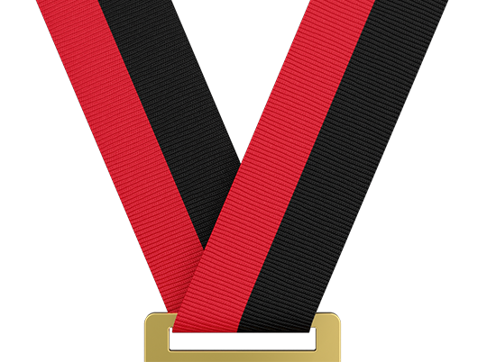 Red & Black Medal Ribbon