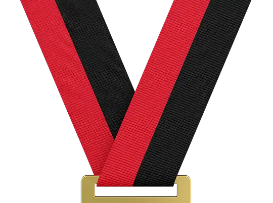 Red & Black Medal Ribbon