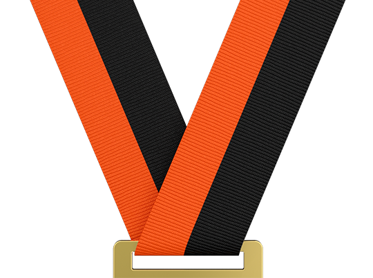 Orange & Black Medal Ribbon