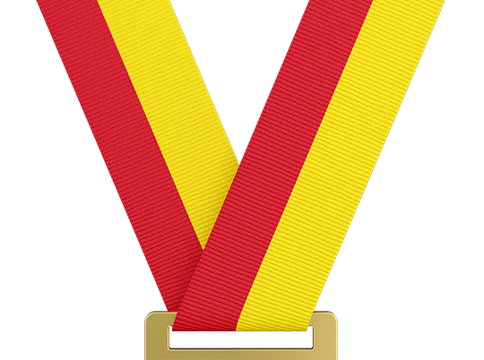 Red & Yellow Medal Ribbon