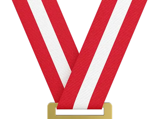Red & White Medal Ribbon