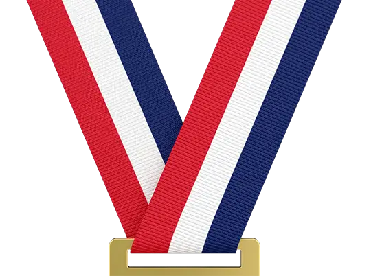 Red/White/Navy Blue Medal Ribbon