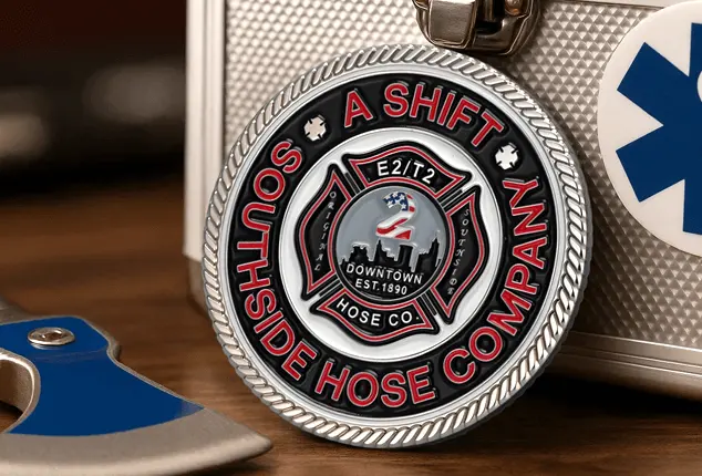 Custom Firefighter Coins
