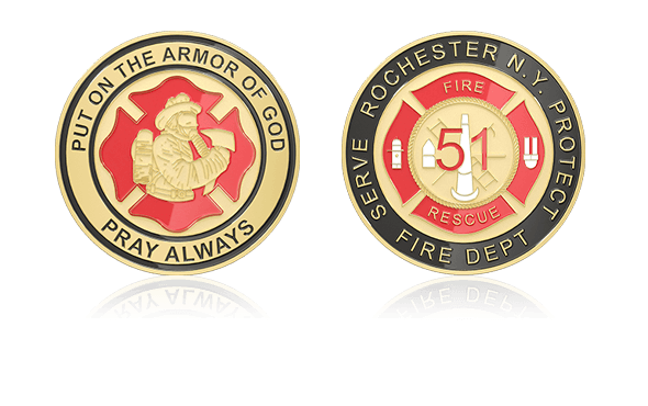 Fire Department Custom Coins