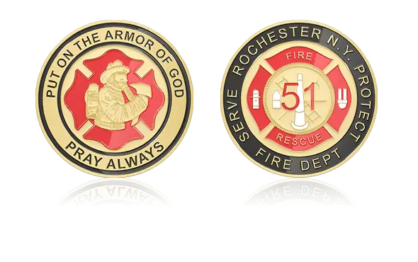 Fire Department Custom Coins