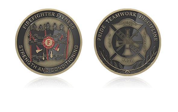 Firefighter Challenge Coins Custom