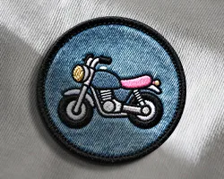 Denim Motorcycle Patches