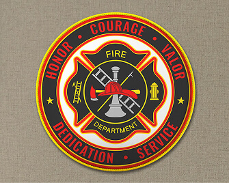 Printed Fire Department Patches