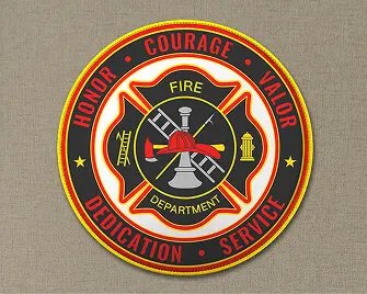 Printed Fire Department Patches
