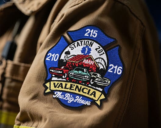 custom fire patches