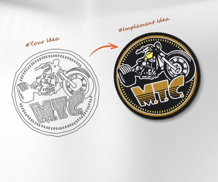 Motorcycle Patches Design