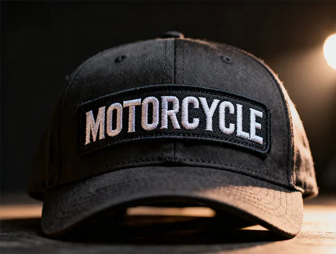 Custom Motorcycle Patches for Hats