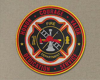 Woven Fire Department Patches