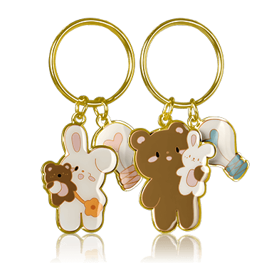 matching couple keyrings