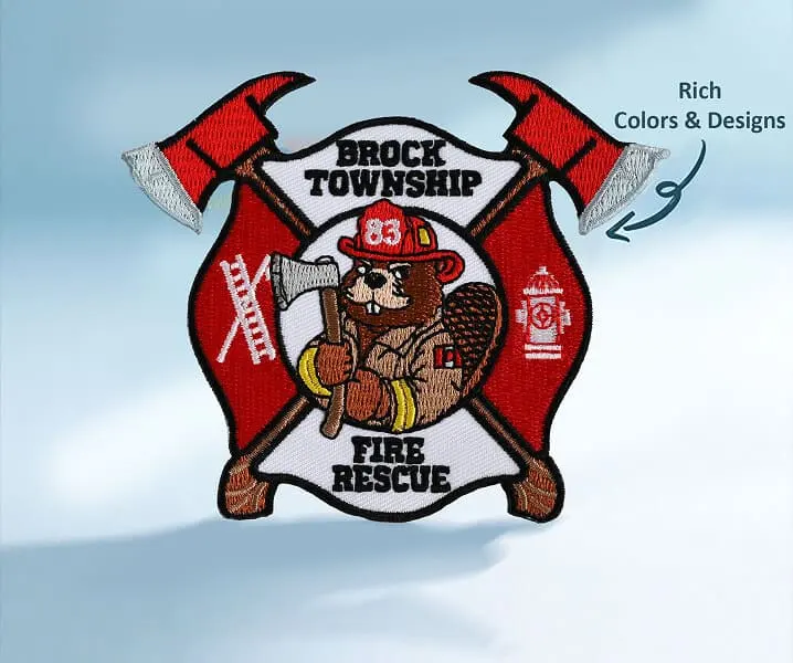fire department velcro patches