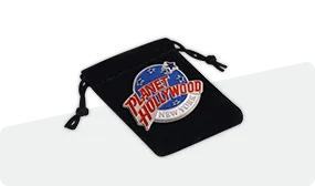 velour poouch of lapel pin