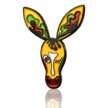 Drama Donkey Enamel Lapel Pin