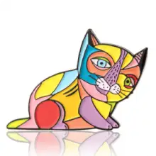 Picasso Cat Enamel Pins