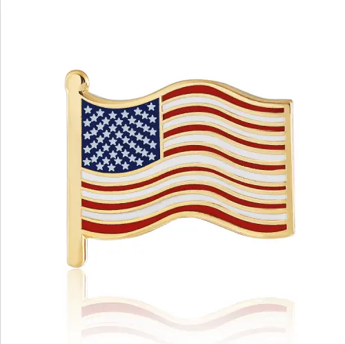 American flag lapel pins