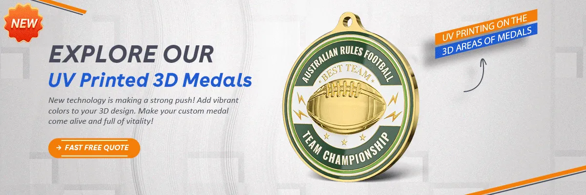 UV Printed 3D Medals UV Printed 3D Medals