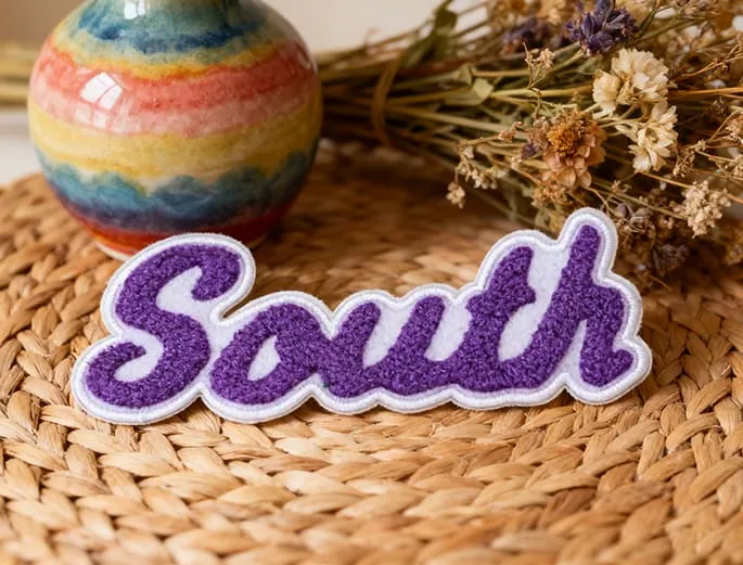 Chenille Iron On Letters