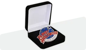 velour box of customized lapel pin with logo velour box of customized lapel pin with logo