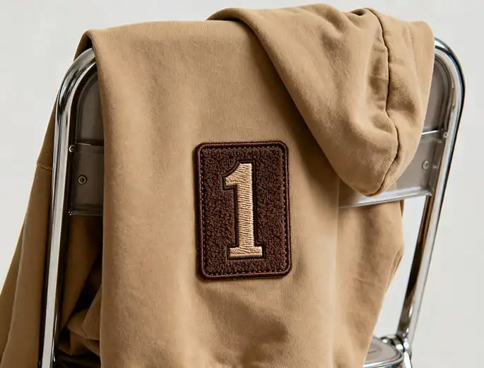 Chenille Number Patches