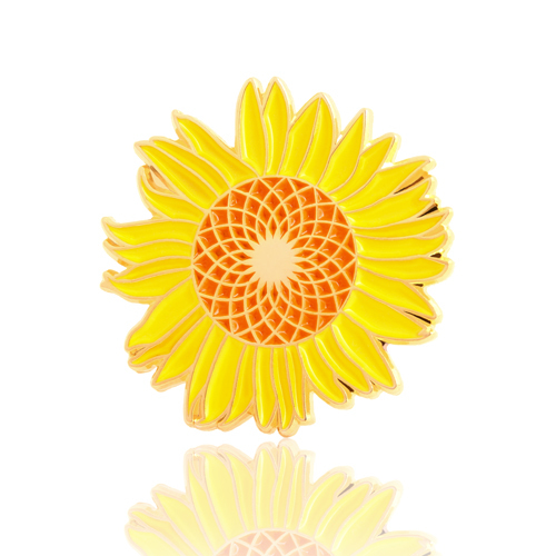 Sunflower Enamel Pins