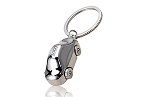 Shiny Car Shape Keychain with LED Light