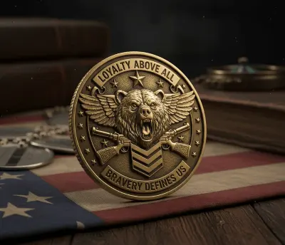 Military Engraved Challenge Coins