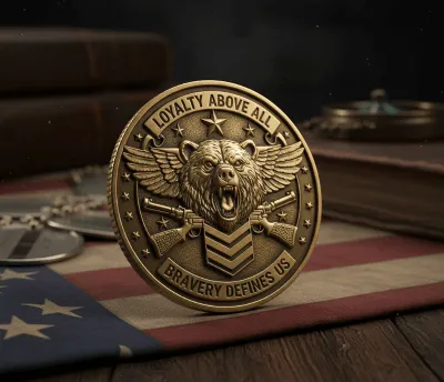Military Engraved Challenge Coins