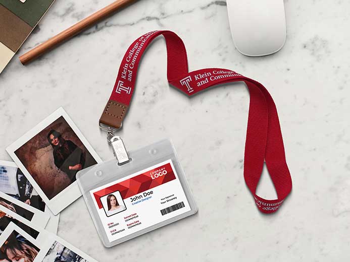 Polyster Lanyards With ID Holder