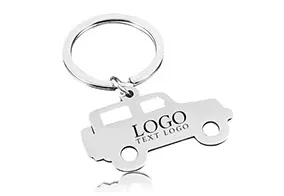 Metal Car Shaped Key Tag With Custom Logo