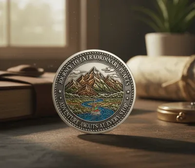 Travel or Landmark Engraved Coins