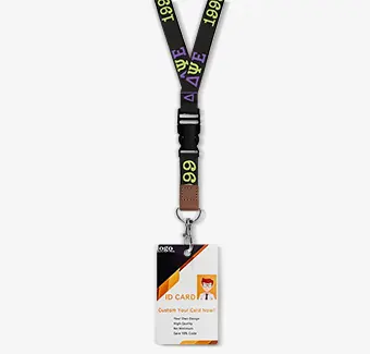 Custom ID Card Woven Lanyards Custom ID Card Woven Lanyards