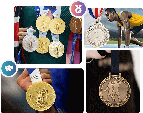 engraved medal for sports events