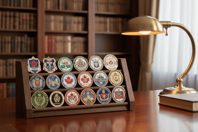 Wooden Challenge Coin Holder