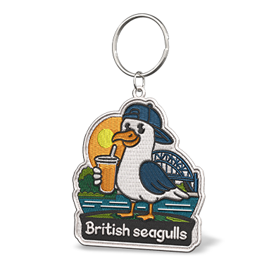 cool design embroidered keyrings