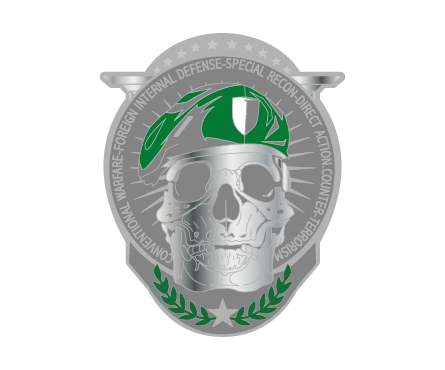 2-D rendering effect of custom spinning challenge coin