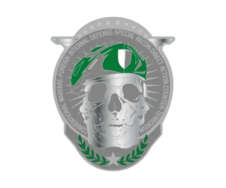 2-D rendering effect of custom spinning challenge coin