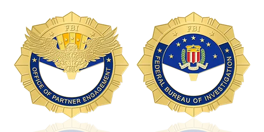 Personalized Cool FBI Bottle Opener Coin