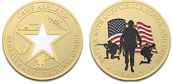 custom army coins design template
