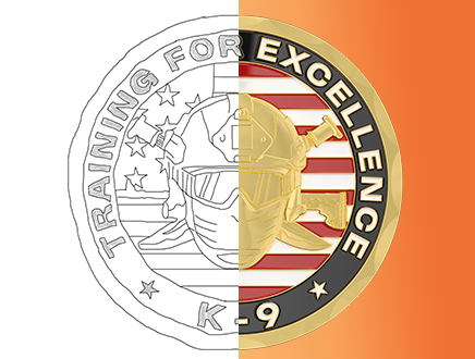 3-D rendering for real-to-life products effect of honor coins